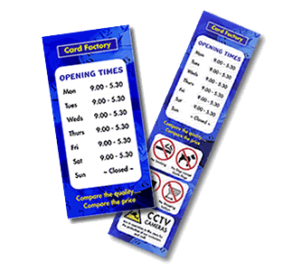 opening times sign design